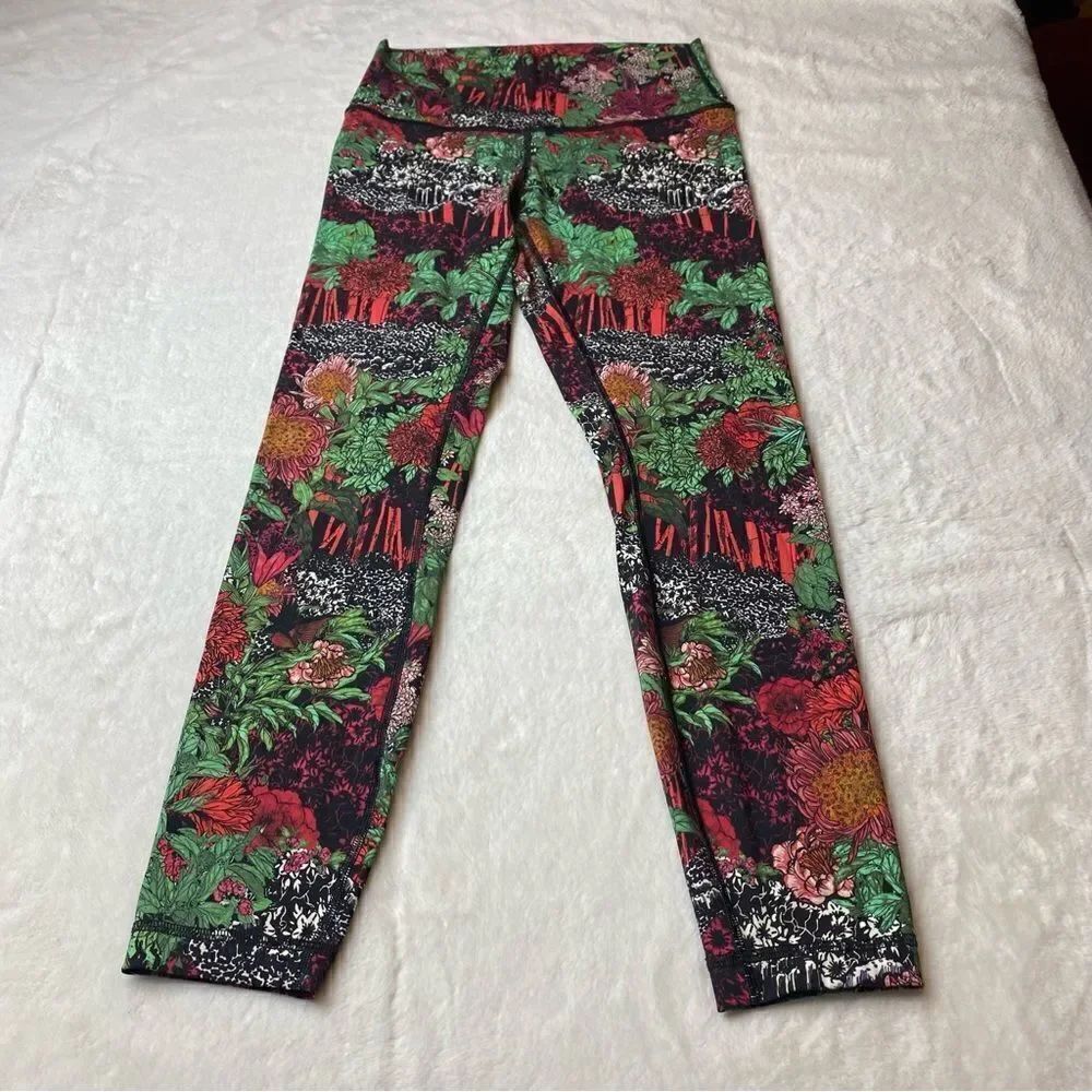 Lululemon Floral Wunder Under High Rise Leggings